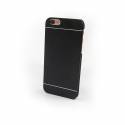 Coque iPhone 6 aspect métal brossé noir / 4,7