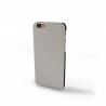 Coque iPhone 6 aspect métal brossé noir / 4,7